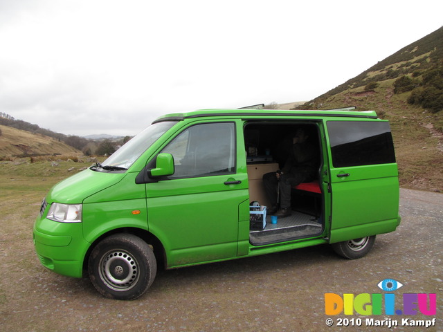 SX12883 Green VW T5 campervan